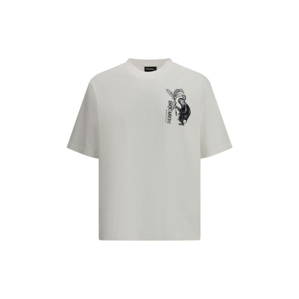 Dsquared² White Cotton Men's T-Shirt